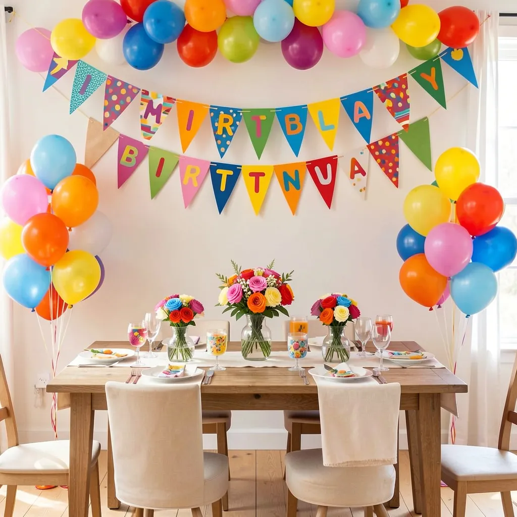 Birthday celebration decoration