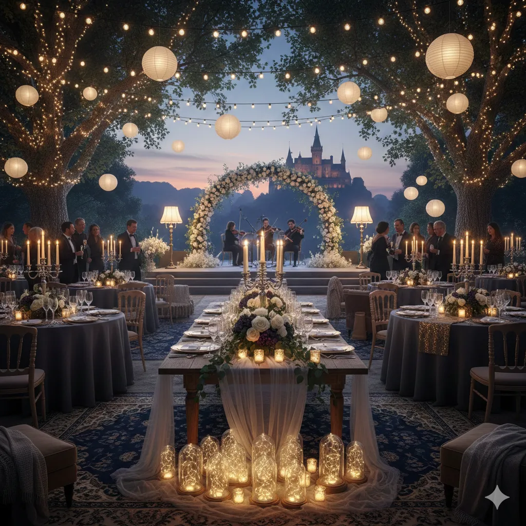 Evening event decoration
