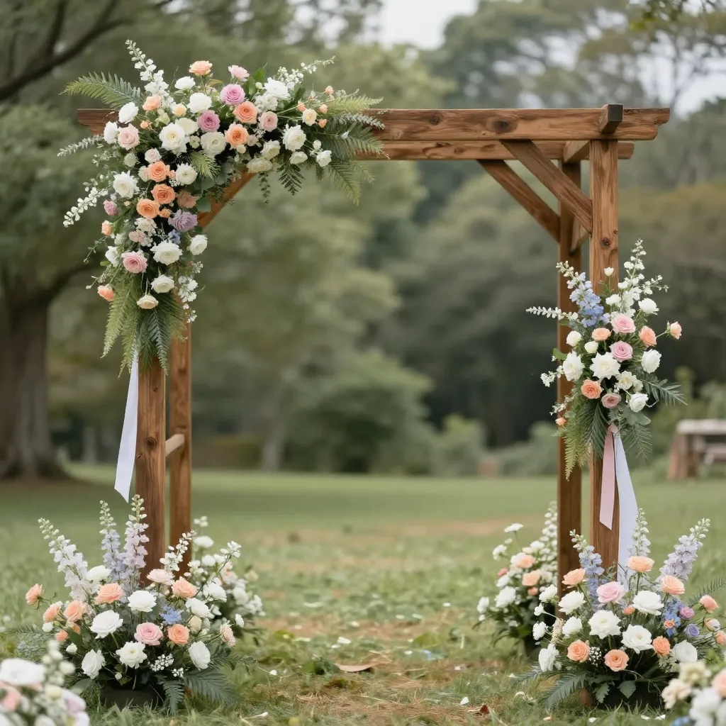 Outdoor wedding decoration