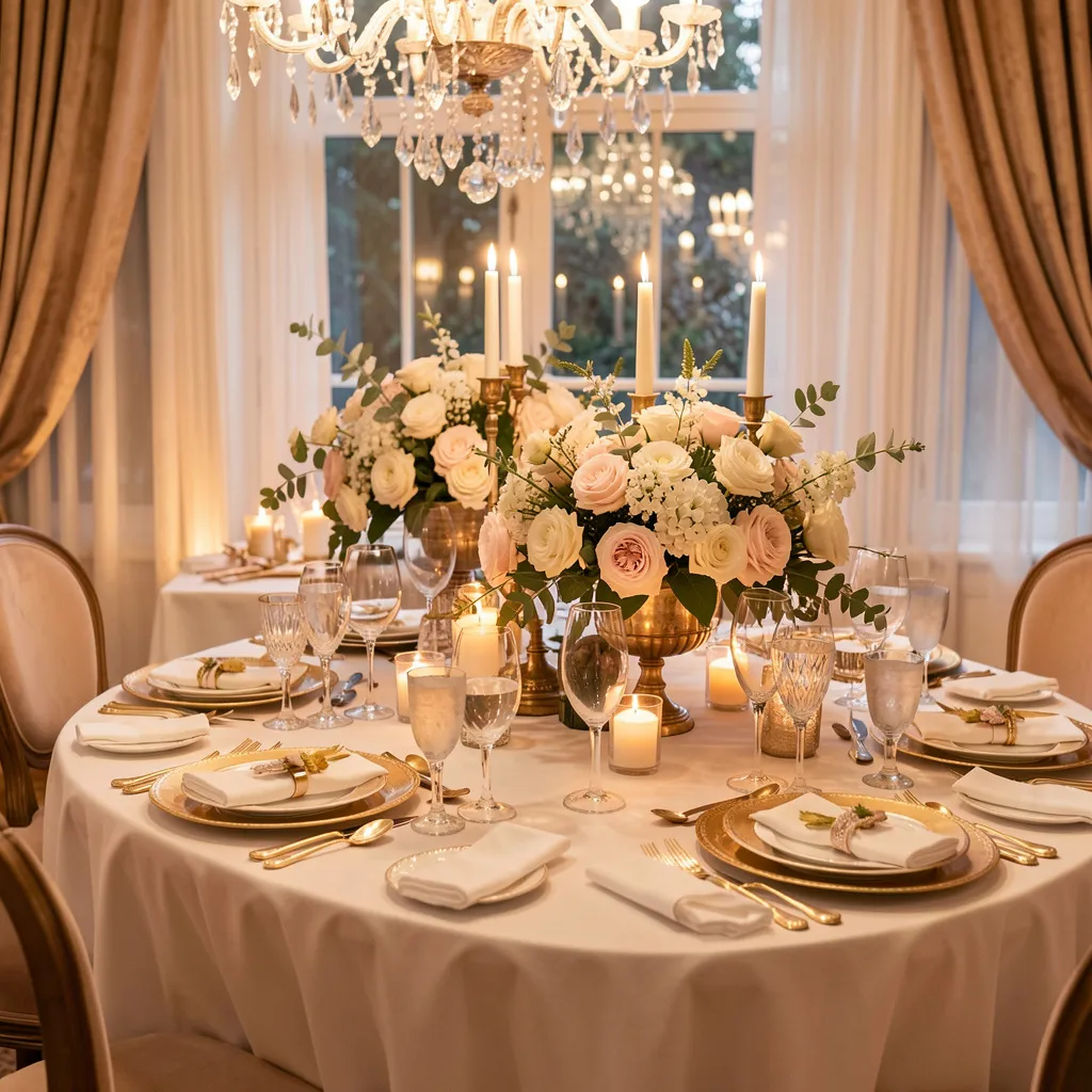 Elegant celebration decoration setup